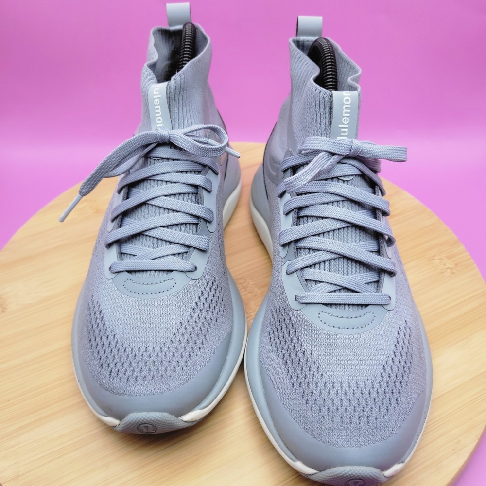 Lululemon Chargefeel Workout Mid Womens 7.5 RHIG/ALPW/SILD Purple Grey Sneakers - Picture 2 of 10